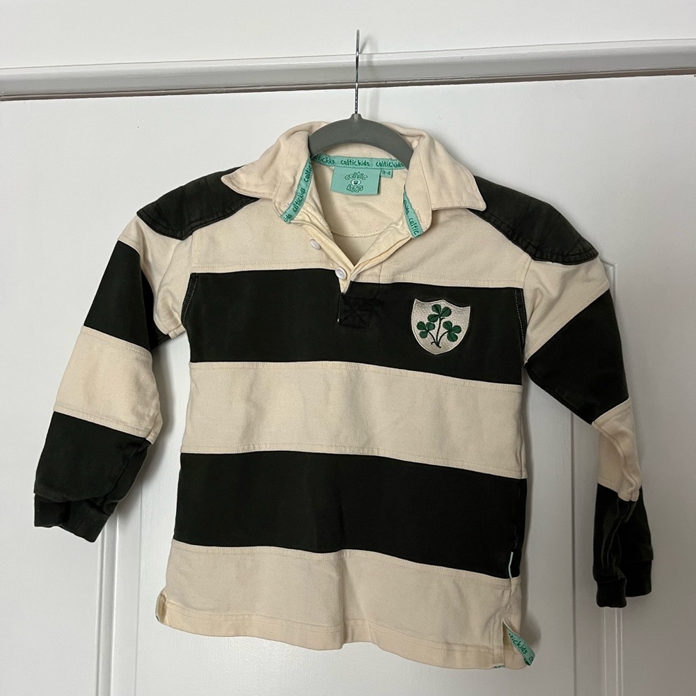 Celtic kids shamrock Polo size 3/4